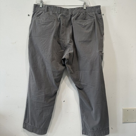 Duluth Trading Flex Ballroom Khakis Mens 40x30 Gray Canvas Pants Workwear - Picture 5 of 12